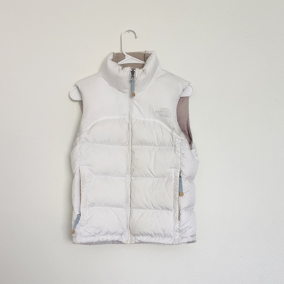 The North Face Womens White 2007 Retro Nuptse 700 Goose Down Puffer Vest Size XS - Picture 1 of 7